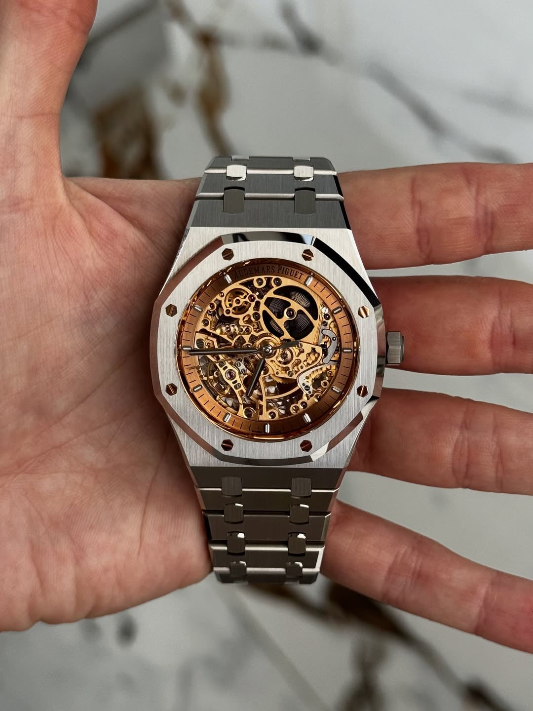 Audemars Piguet Royal Oak Skeleton Salmon